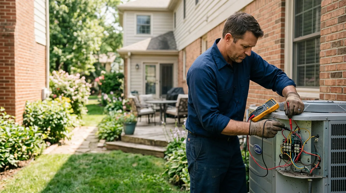 HVAC technician working near Alexandria, VA